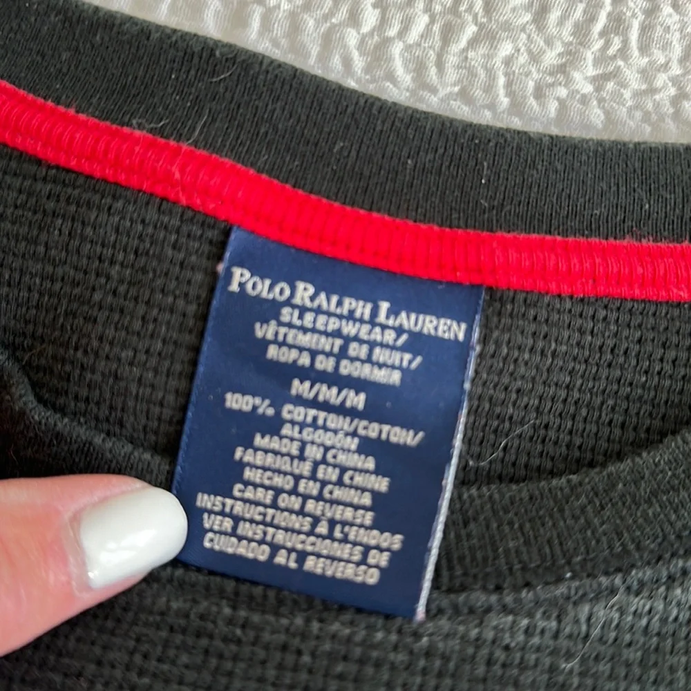 Polo Ralph Lauren, men’s crewneck, thermal, long sleeve, Medium, smoke free home
